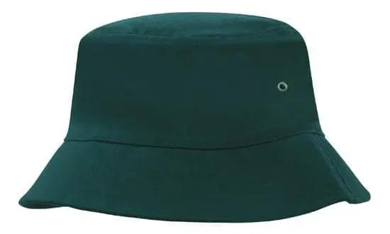 Headwear Bucket Hat With Sandwich Trim Brushed Heavy Sports Twill *no Sandwich* X12 - City Workwear